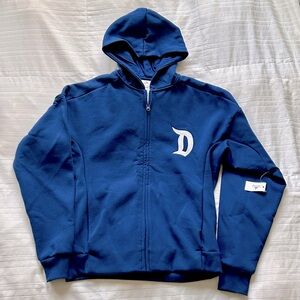 Disneyland Navy Blue Zip Up Spirit Letters Hoodie Jacket 2025 Size L